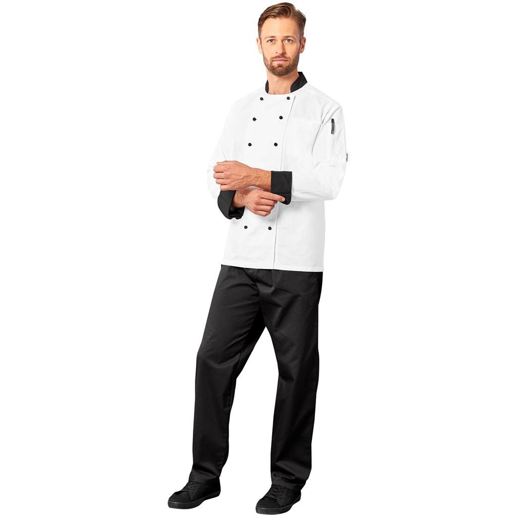 Unisex Long Sleeve Toulon Chef Jacket - Brand your company Logo! Get a quote - Promo Lingo