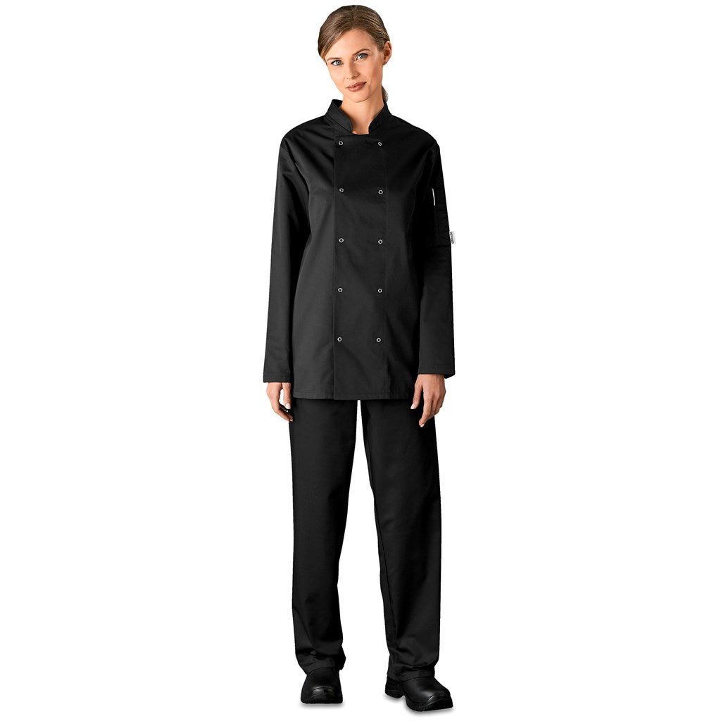 Unisex Long Sleeve Zest Chef Jacket for Culinary Professionals - Brand your company Logo! Get a quote - Promo Lingo