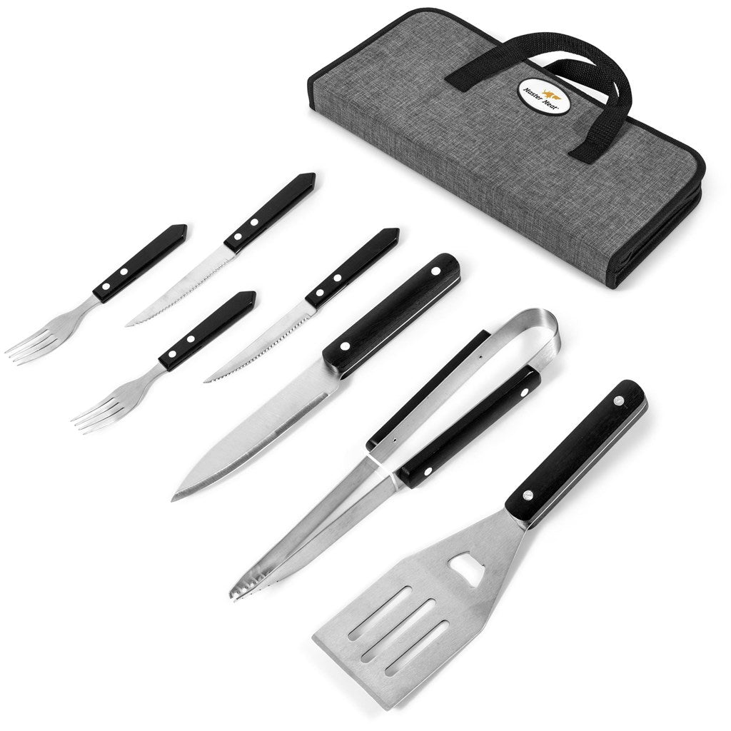US Basic Greyston 7 - Piece Braai Set - Brand your company Logo! Get a quote - Promo Lingo
