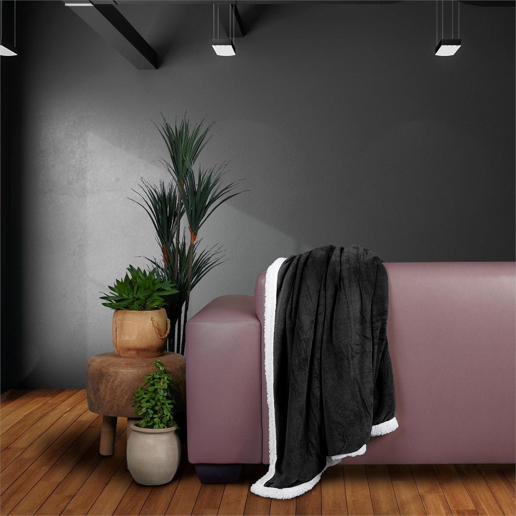 US Basic Mckinley Sherpa Fleece Blanket - Brand your company Logo! Get a quote - Promo Lingo