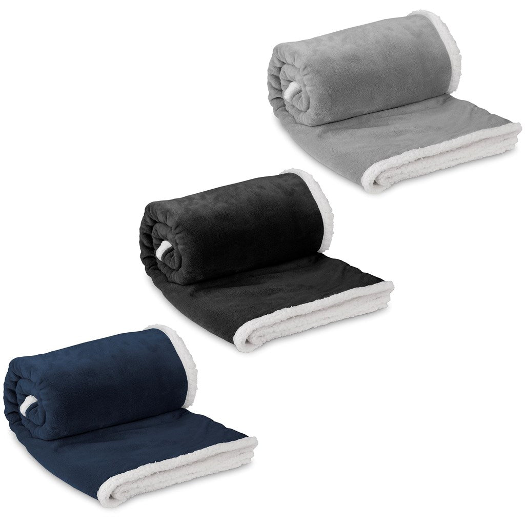 US Basic Mckinley Sherpa Fleece Blanket - Brand your company Logo! Get a quote - Promo Lingo