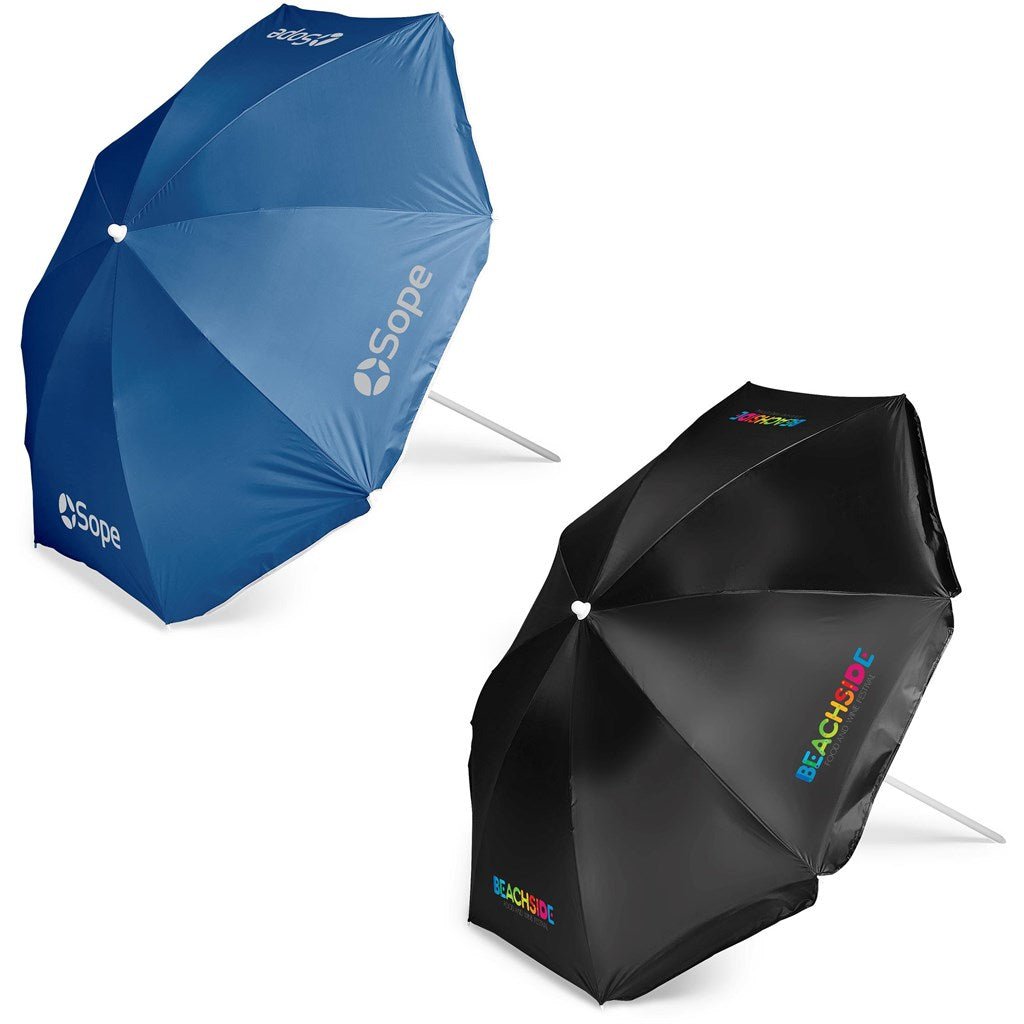US Basic Paradiso Beach Umbrella - Brand your company Logo! Get a quote - Promo Lingo