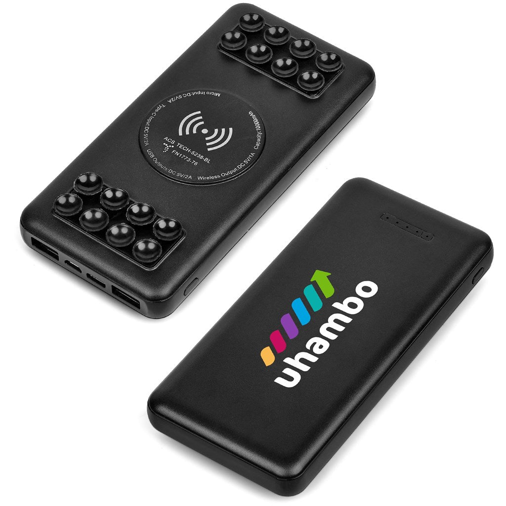 Vader Wireless Charging Suction Power Bank - 10,000mAh - Brand your company Logo! Get a quote - Promo Lingo