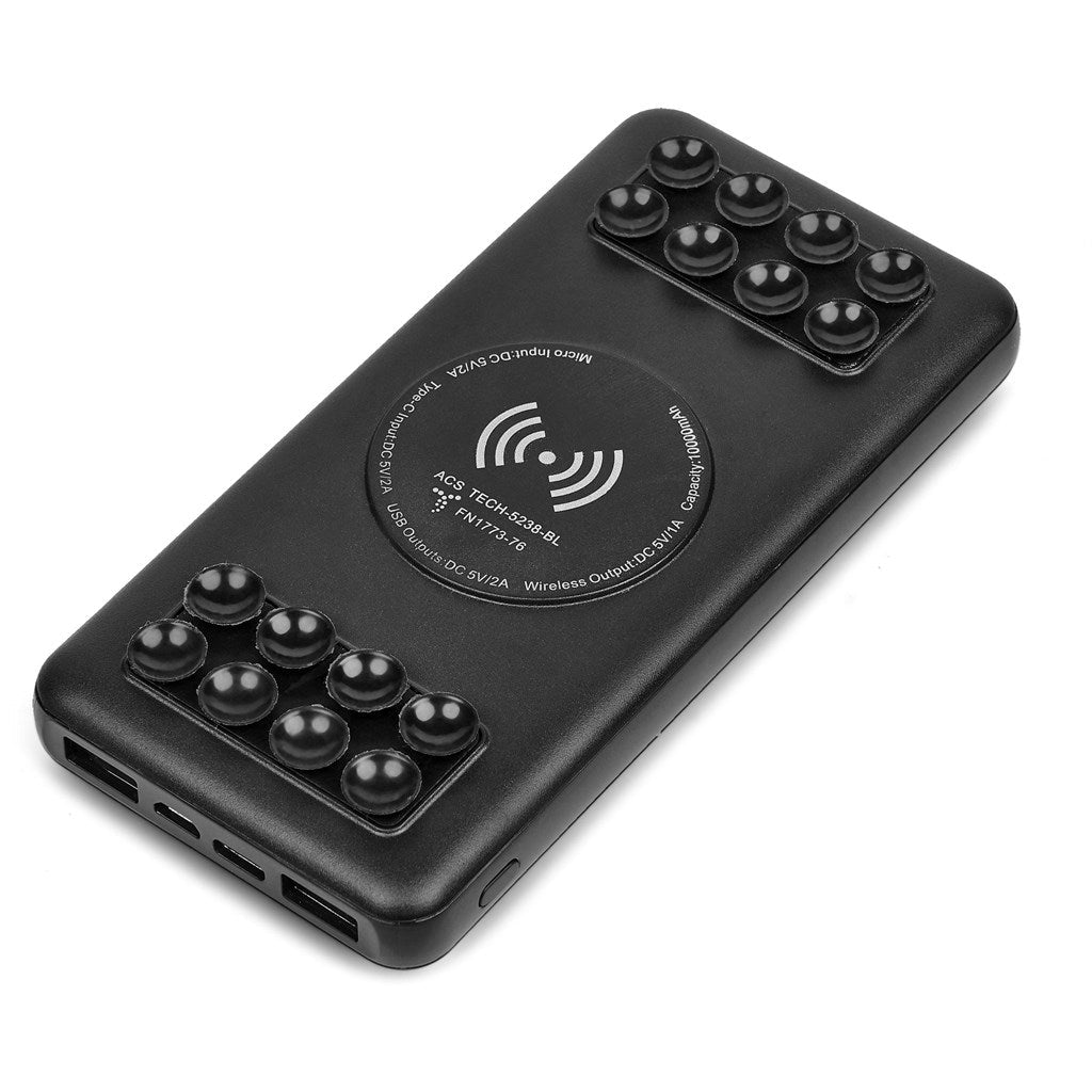 Vader Wireless Charging Suction Power Bank - 10,000mAh - Brand your company Logo! Get a quote - Promo Lingo
