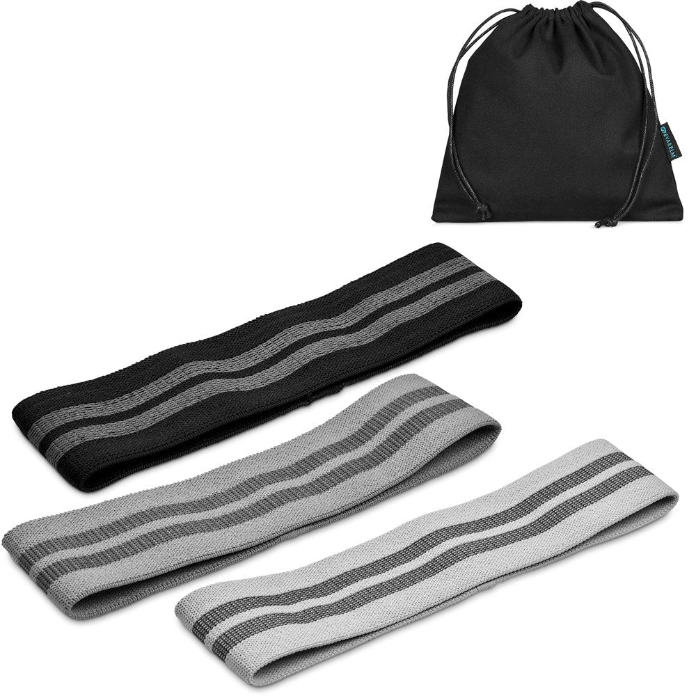 Versatile Eva & Elm Interstellar Resistance Bands - Set Of 3 - Brand your company Logo! Get a quote - Promo Lingo