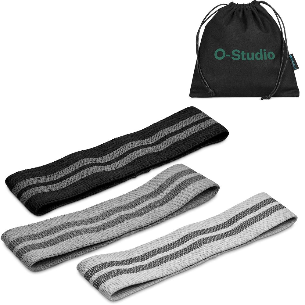 Versatile Eva & Elm Interstellar Resistance Bands - Set Of 3 - Brand your company Logo! Get a quote - Promo Lingo