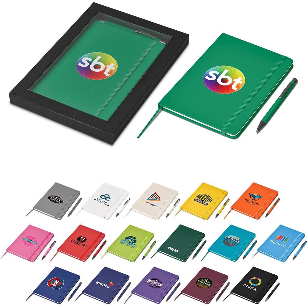 Viola Notebook & Pen Set - Brand your company Logo! Get a quote - Promo Lingo