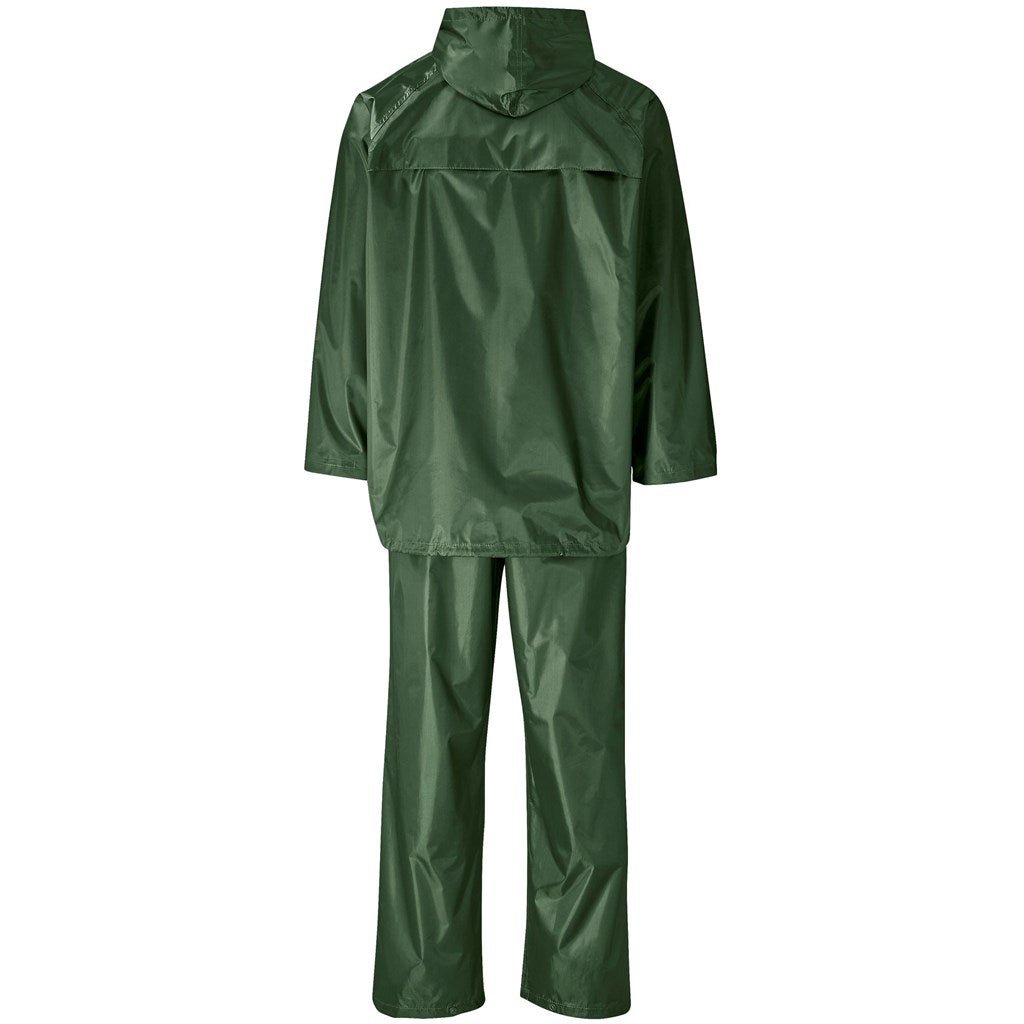 Weather Polyester/PVC Rainsuit - Olive - Brand your company Logo! Get a quote - Promo Lingo