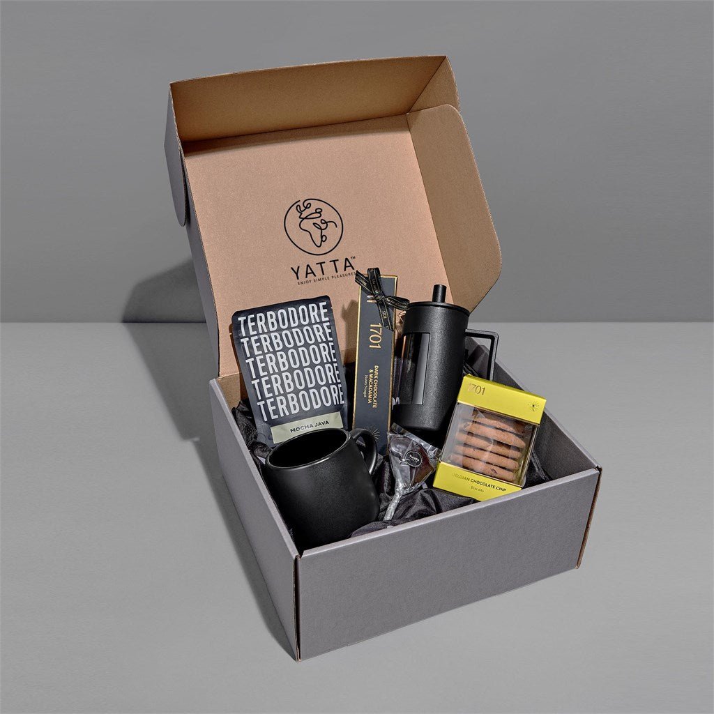 Yatta Brew - Box Hamper: Luxury Coffee Experience Gift Set - Brand your company Logo! Get a quote - Promo Lingo