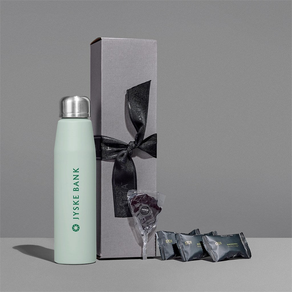 Yatta Gentle Gem Hamper: Chic Water Bottle and Treats - Brand your company Logo! Get a quote - Promo Lingo
