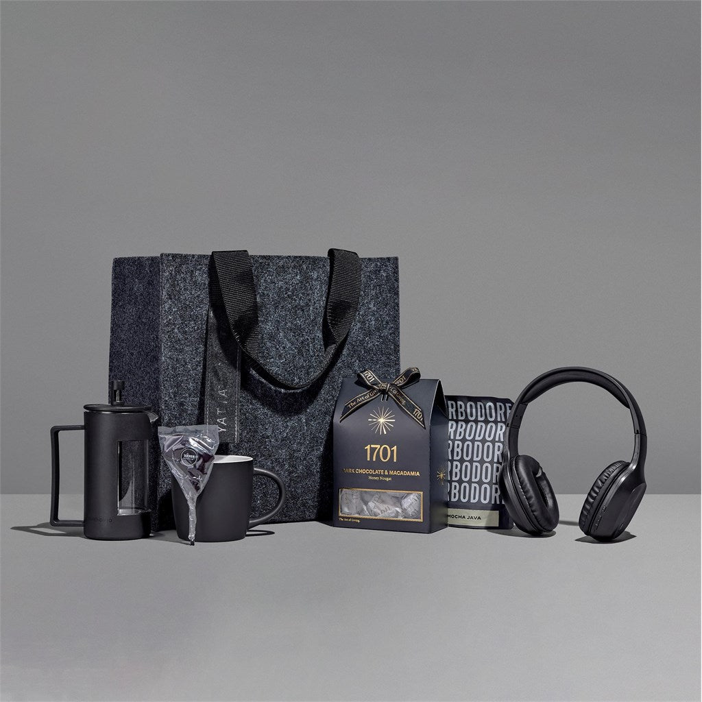 Yatta Hampin Hot Hamper: Luxury Coffee Experience Unleashed - Brand your company Logo! Get a quote - Promo Lingo