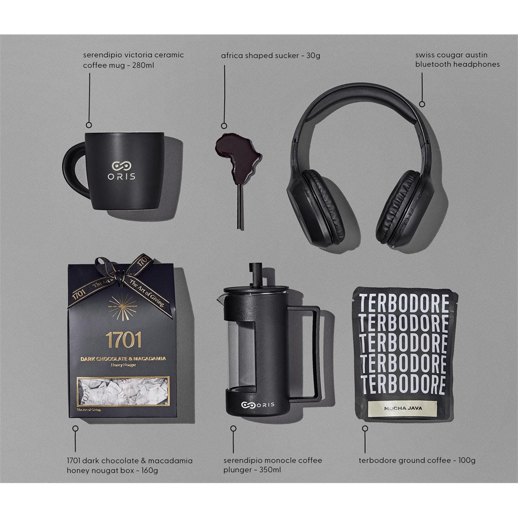 Yatta Hampin Hot Hamper: Luxury Coffee Experience Unleashed - Brand your company Logo! Get a quote - Promo Lingo