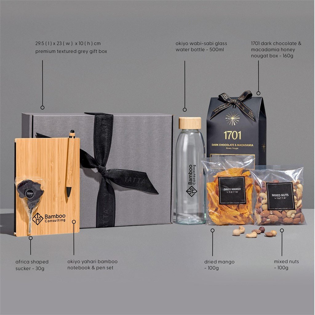Yatta Regal Reserves Hamper - Eco - Friendly Luxury Gift - Brand your company Logo! Get a quote - Promo Lingo