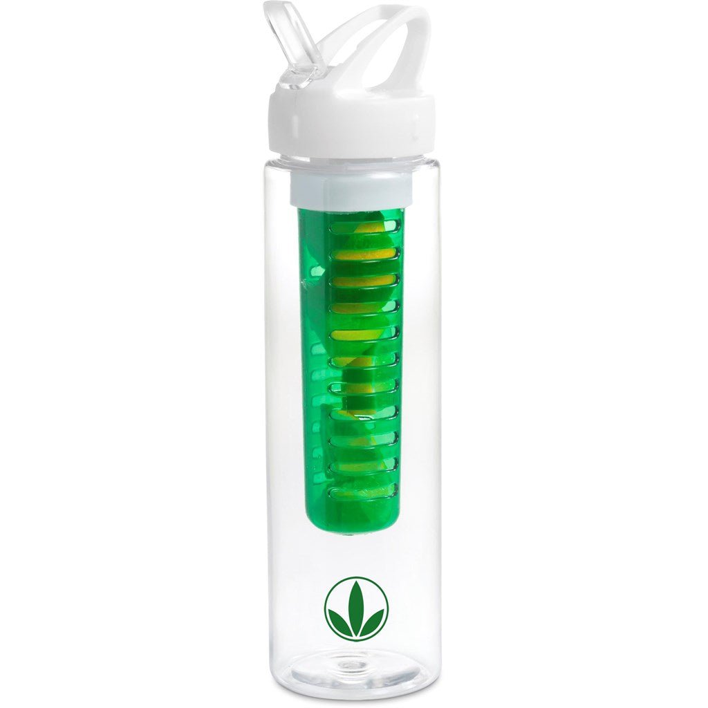 Zest Plastic Infuser Bottle - 750ml - Green - Brand your company Logo! Get a quote - Promo Lingo