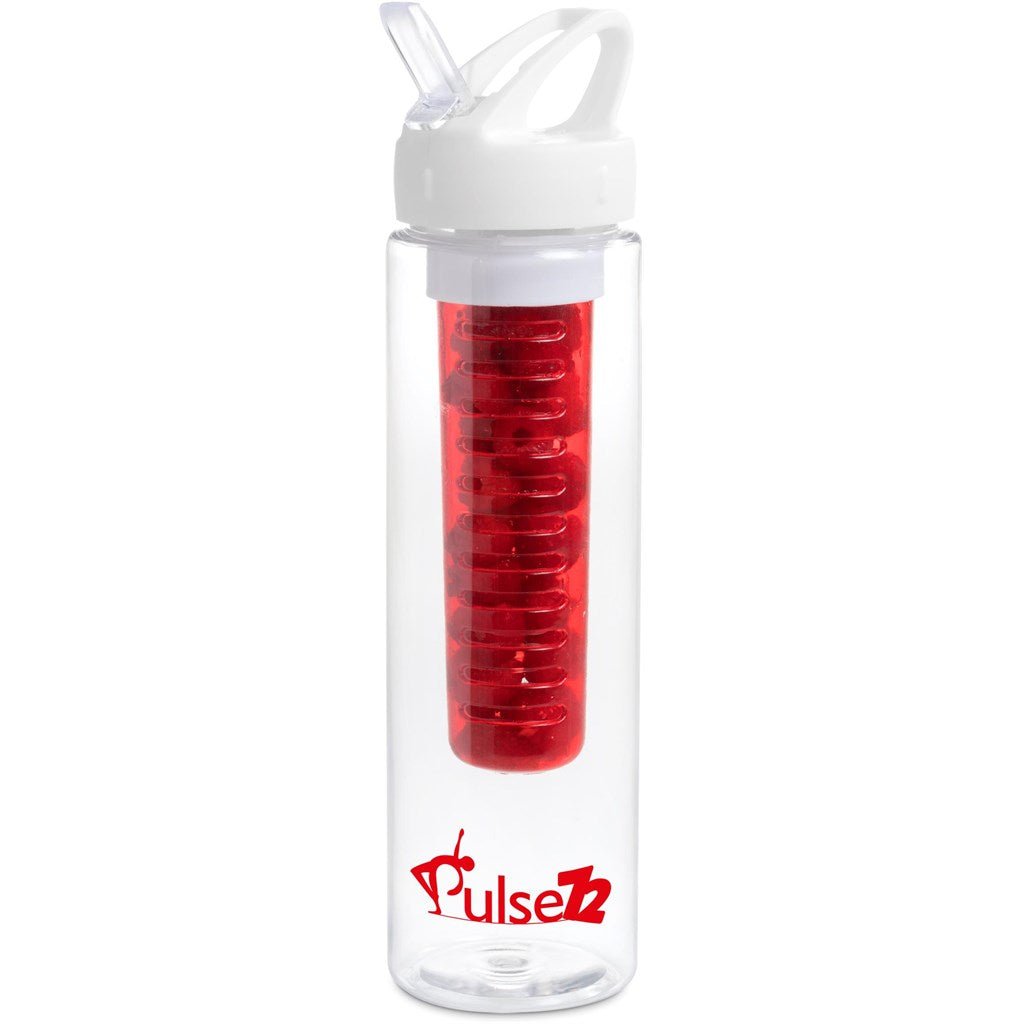 Zest Plastic Infuser Bottle - 750ml - Red - Brand your company Logo! Get a quote - Promo Lingo