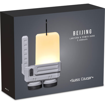 Swiss Cougar Beijing Lantern &amp; Power Bank met 2,400mAh vir buitelugavonture