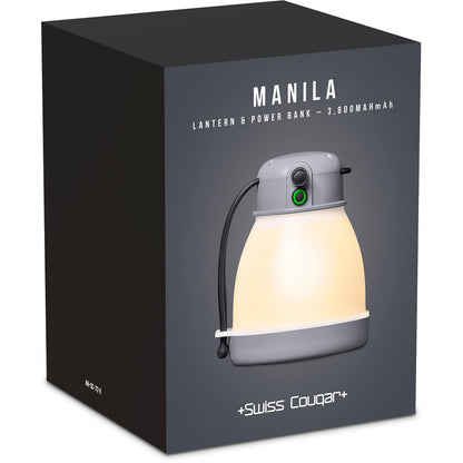 Swiss Cougar Manila Lantern & Power Bank - 3,600mAh for Outdoor Enthusiasts