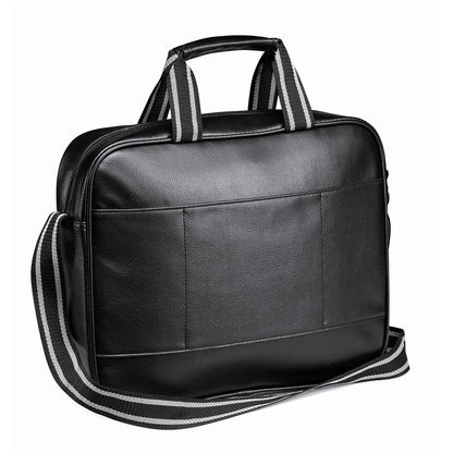 Elegant 5th Avenue Laptop Bag with padded design, adjustable strap, and stylish two-tone handles for modern professionals.