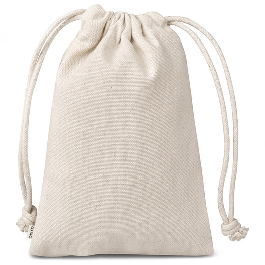 Okiyo Chikara Mini Cotton Drawstring Pouch for Gifts