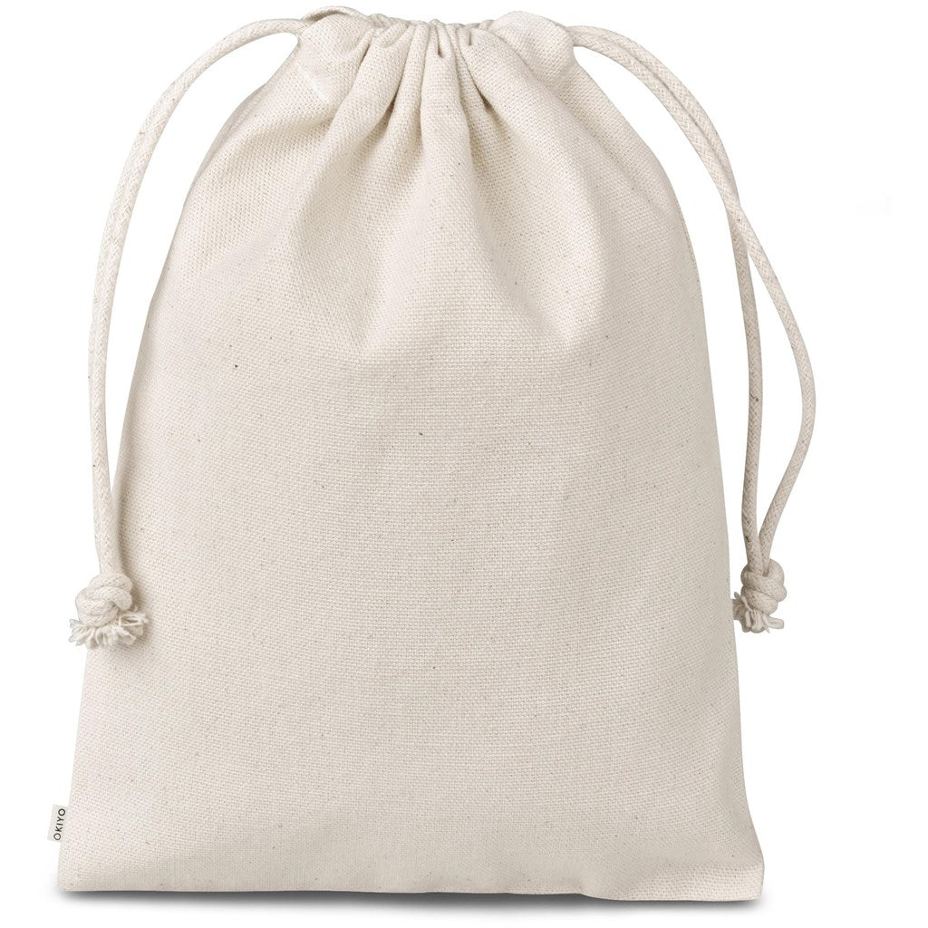Okiyo Chikara Midi Cotton Drawstring Pouch for Gifts
