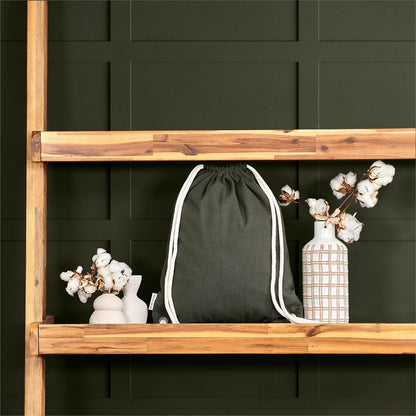 Okiyo Kinchaku Recycled Canvas Drawstring Bag for Sustainability