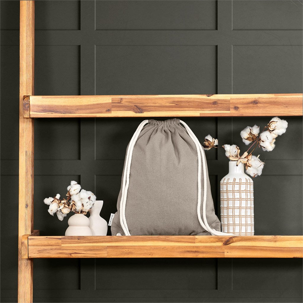 Okiyo Kinchaku Recycled Canvas Drawstring Bag for Sustainability