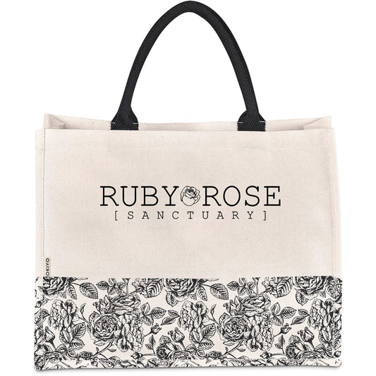 Okiyo Hana Printed Cotton Tote with Custom Branding Options