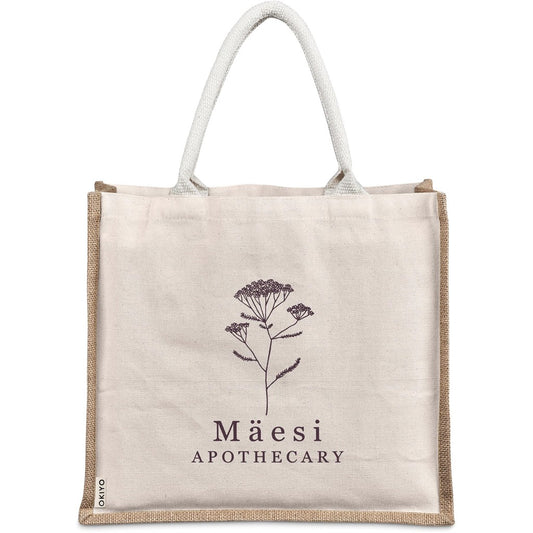 Okiyo Chinsai Maxi Jute & Cotton Tote for Branding