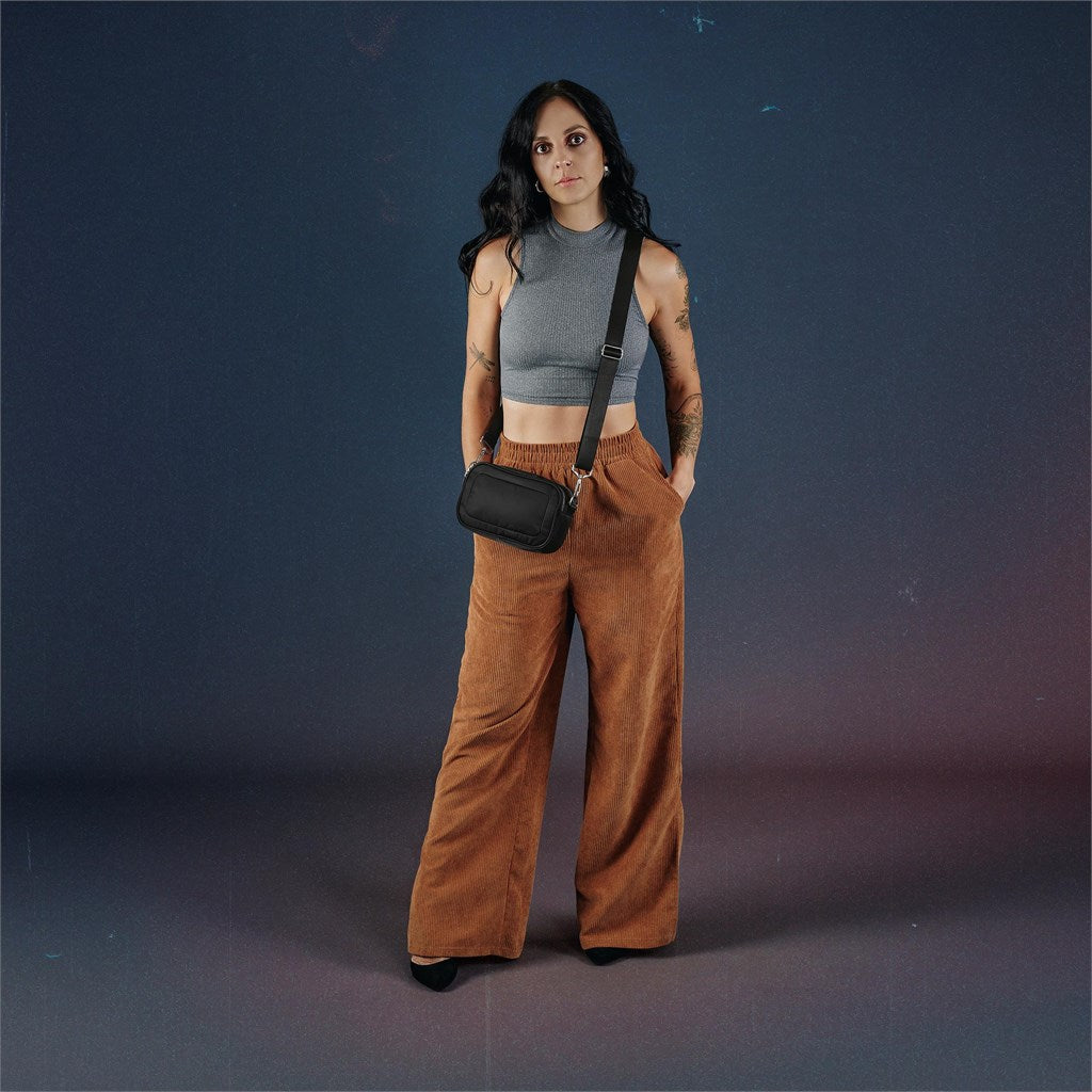 Serendipio Unisex Pitori Crossbody Bag with Dual Compartments