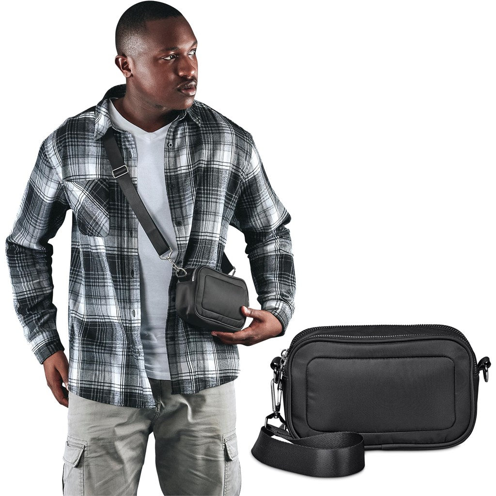 Serendipio Unisex Pitori Crossbody Bag with Dual Compartments
