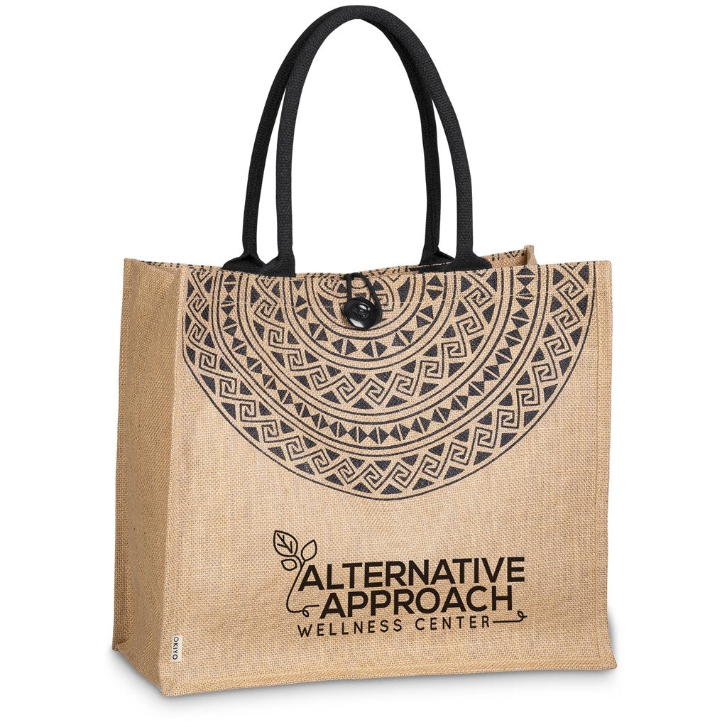 Okiyo Kashira Jute-tas met natuurgeïnspireerde ontwerp