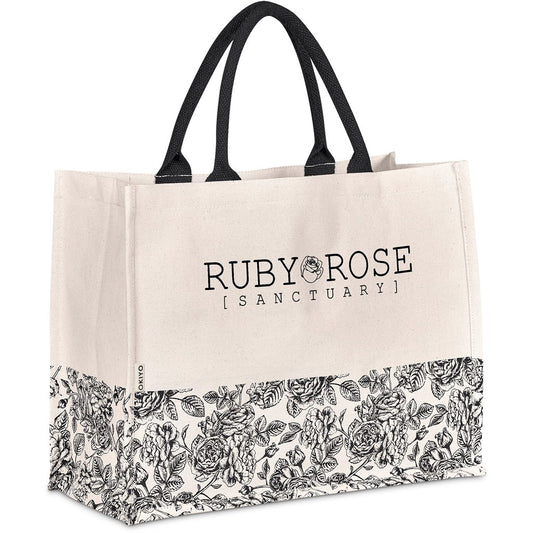 Okiyo Hana Printed Cotton Tote with Custom Branding Options