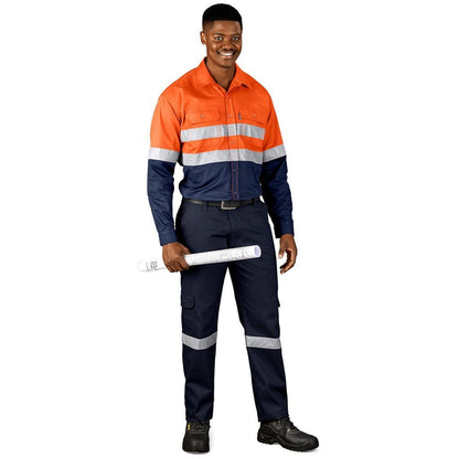 Access Vented Two - Tone Reflective Work Shirt - Brand your company Logo! Get a quote - Promo Lingo