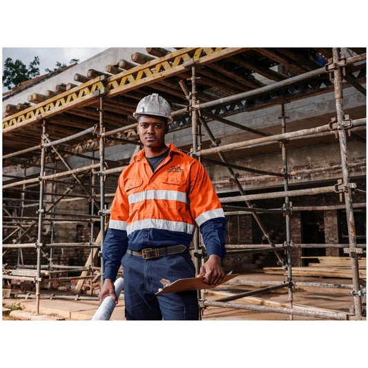 Access Vented Two - Tone Reflective Work Shirt - Brand your company Logo! Get a quote - Promo Lingo
