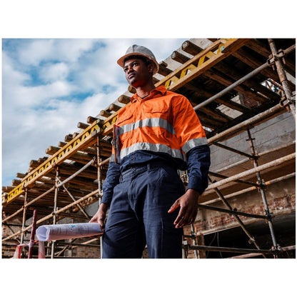Access Vented Two - Tone Reflective Work Shirt - Brand your company Logo! Get a quote - Promo Lingo