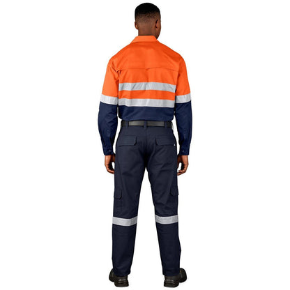 Access Vented Two - Tone Reflective Work Shirt - Brand your company Logo! Get a quote - Promo Lingo
