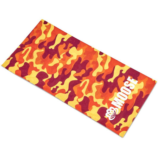 Adults Camo Flexi Tubular Bandana - Orange - Brand your company Logo! Get a quote - Promo Lingo