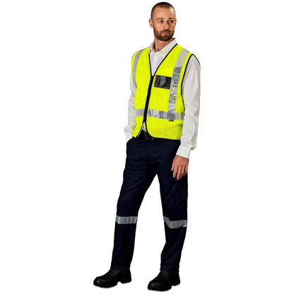 Airport Hi - Viz Reflective Full Zip Vest for Enhanced Safety - Brand your company Logo! Get a quote - Promo Lingo