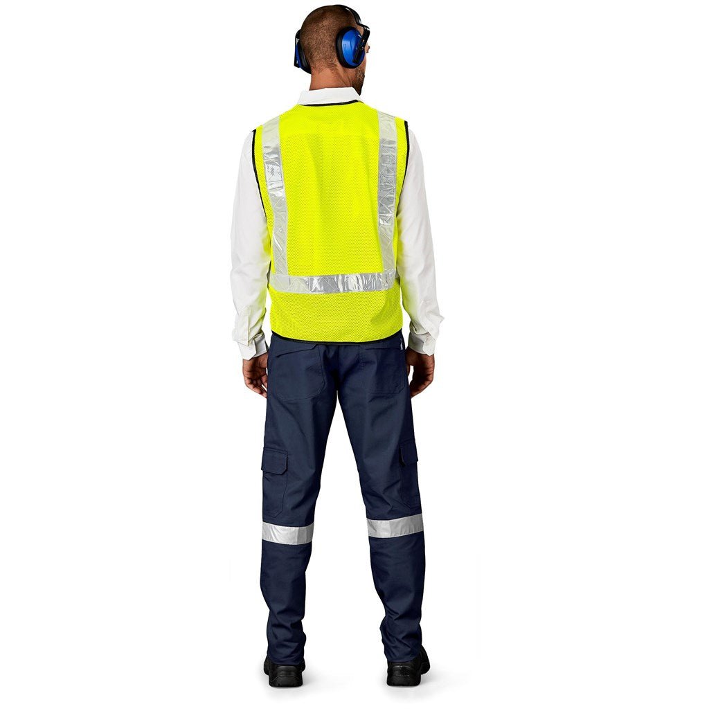 Airport Hi - Viz Reflective Full Zip Vest for Enhanced Safety - Brand your company Logo! Get a quote - Promo Lingo
