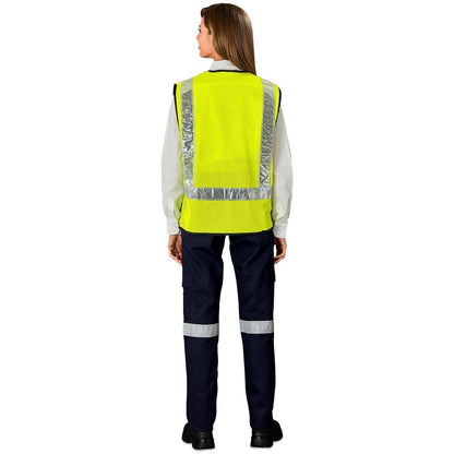 Airport Hi - Viz Reflective Full Zip Vest for Enhanced Safety - Brand your company Logo! Get a quote - Promo Lingo