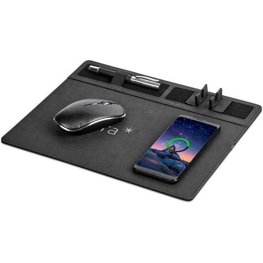 Alex Varga Aramis Wireless Charger Desk Organiser with Functionality - Brand your company Logo! Get a quote - Promo Lingo