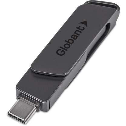 Alex Varga Atraxia Dual Flash Drive – 64GB - Brand your company Logo! Get a quote - Promo Lingo