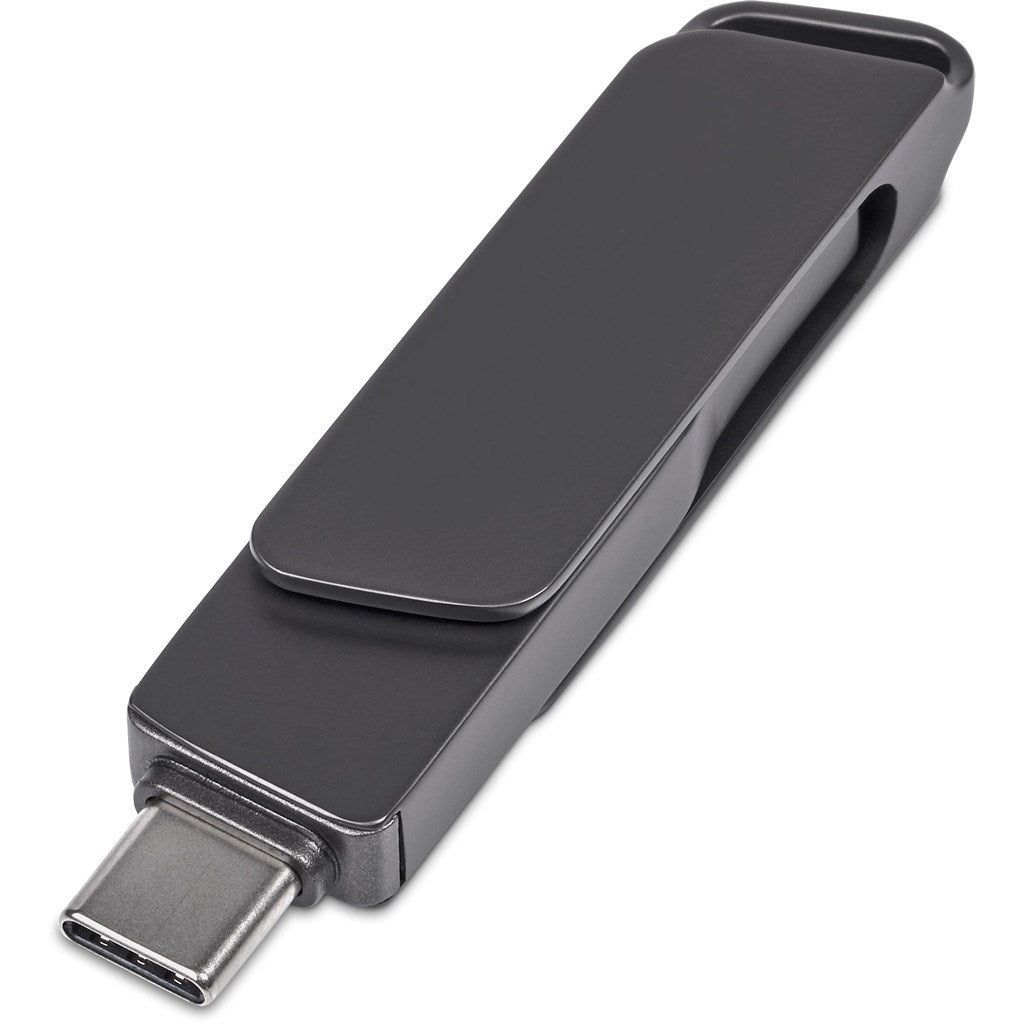 Alex Varga Atraxia Dual Flash Drive – 64GB - Brand your company Logo! Get a quote - Promo Lingo