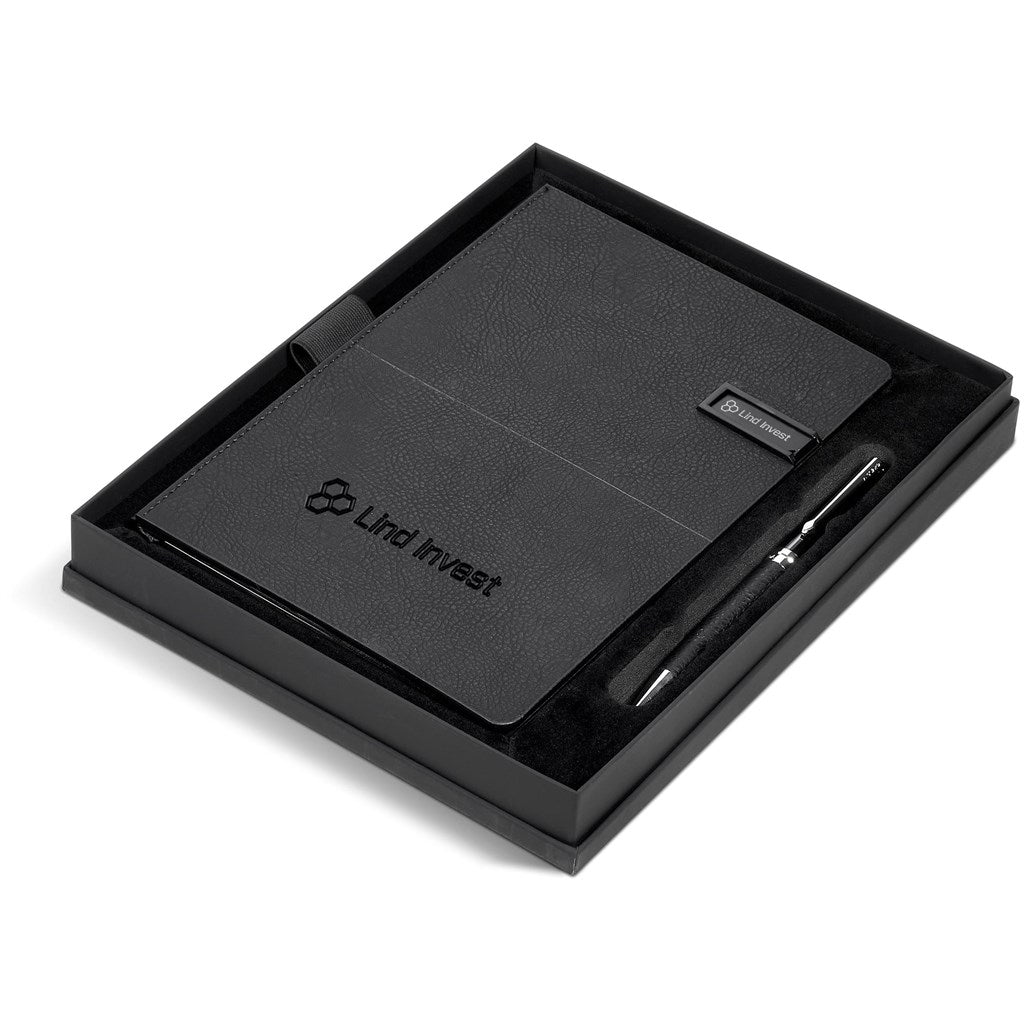 Alex Varga Corinthia Flash Drive Notebook & Pen Set - 32GB Elegance - Brand your company Logo! Get a quote - Promo Lingo