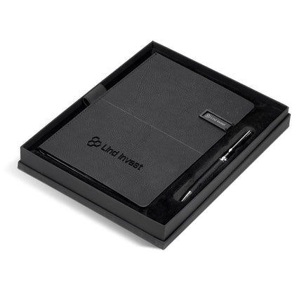 Alex Varga Corinthia Flash Drive Notebook & Pen Set - 32GB Elegance - Brand your company Logo! Get a quote - Promo Lingo