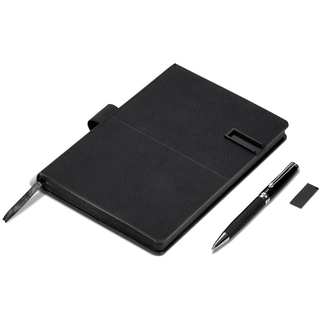 Alex Varga Corinthia Flash Drive Notebook & Pen Set - 32GB Elegance - Brand your company Logo! Get a quote - Promo Lingo