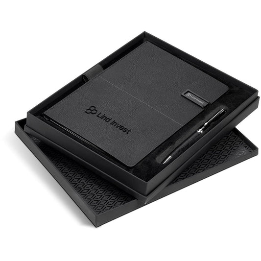 Alex Varga Corinthia Flash Drive Notebook & Pen Set - 32GB Elegance - Brand your company Logo! Get a quote - Promo Lingo