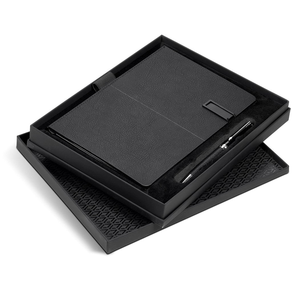 Alex Varga Corinthia Flash Drive Notebook & Pen Set - 32GB Elegance - Brand your company Logo! Get a quote - Promo Lingo
