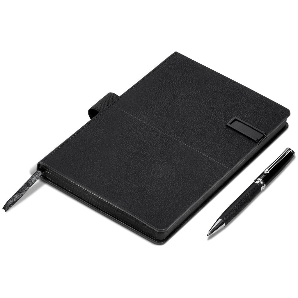 Alex Varga Corinthia Flash Drive Notebook & Pen Set - 32GB Elegance - Brand your company Logo! Get a quote - Promo Lingo