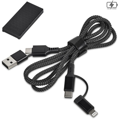 Alex Varga Lagarna 4 - in - 1 Fast Charge 60W Cable - Brand your company Logo! Get a quote - Promo Lingo
